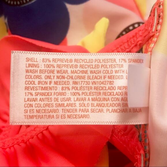 Cat & Jack Girl's Ruffle Floral One Piece Bathing Suit Baby Girl Size 18 Months - Picture 5 of 5